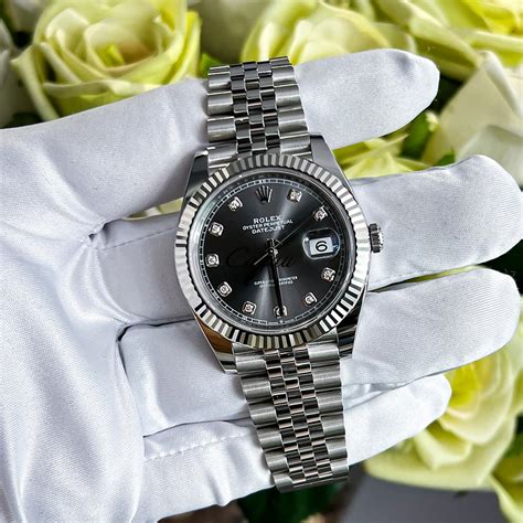 rolex datejust 41 white gold bezel|rolex datejust 31 white gold.